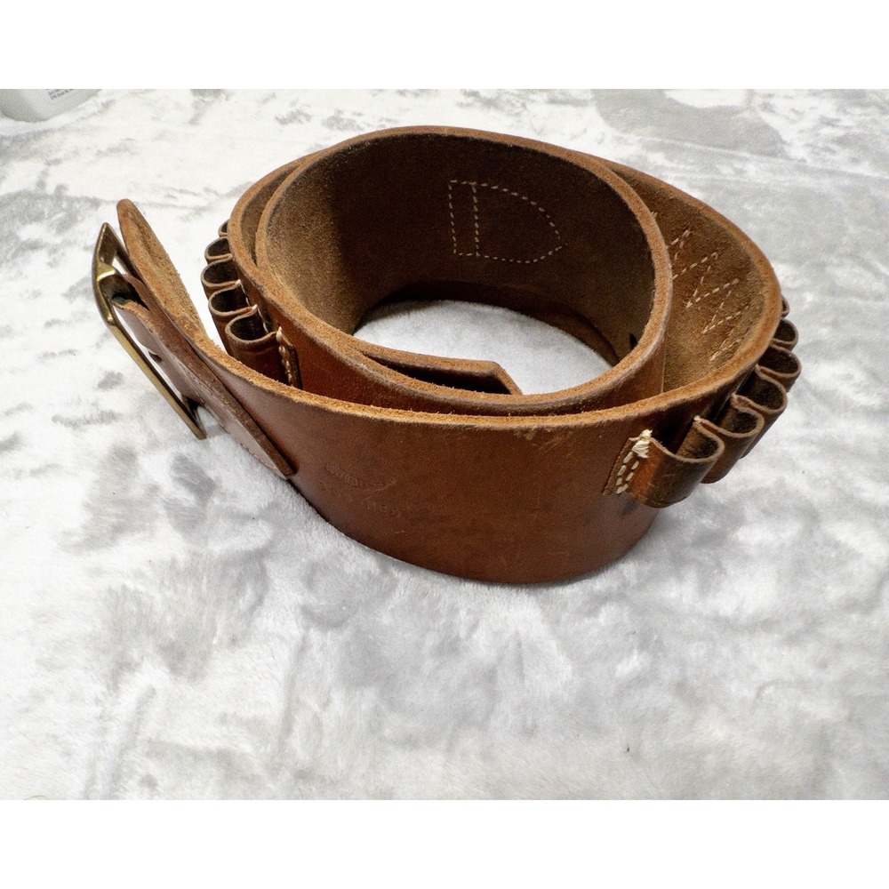 Vtg Hunter Leather Pistol Buscadero Gun Belt model 155 Medium 2.5" Width
